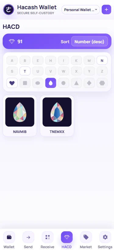 HACD collection filters